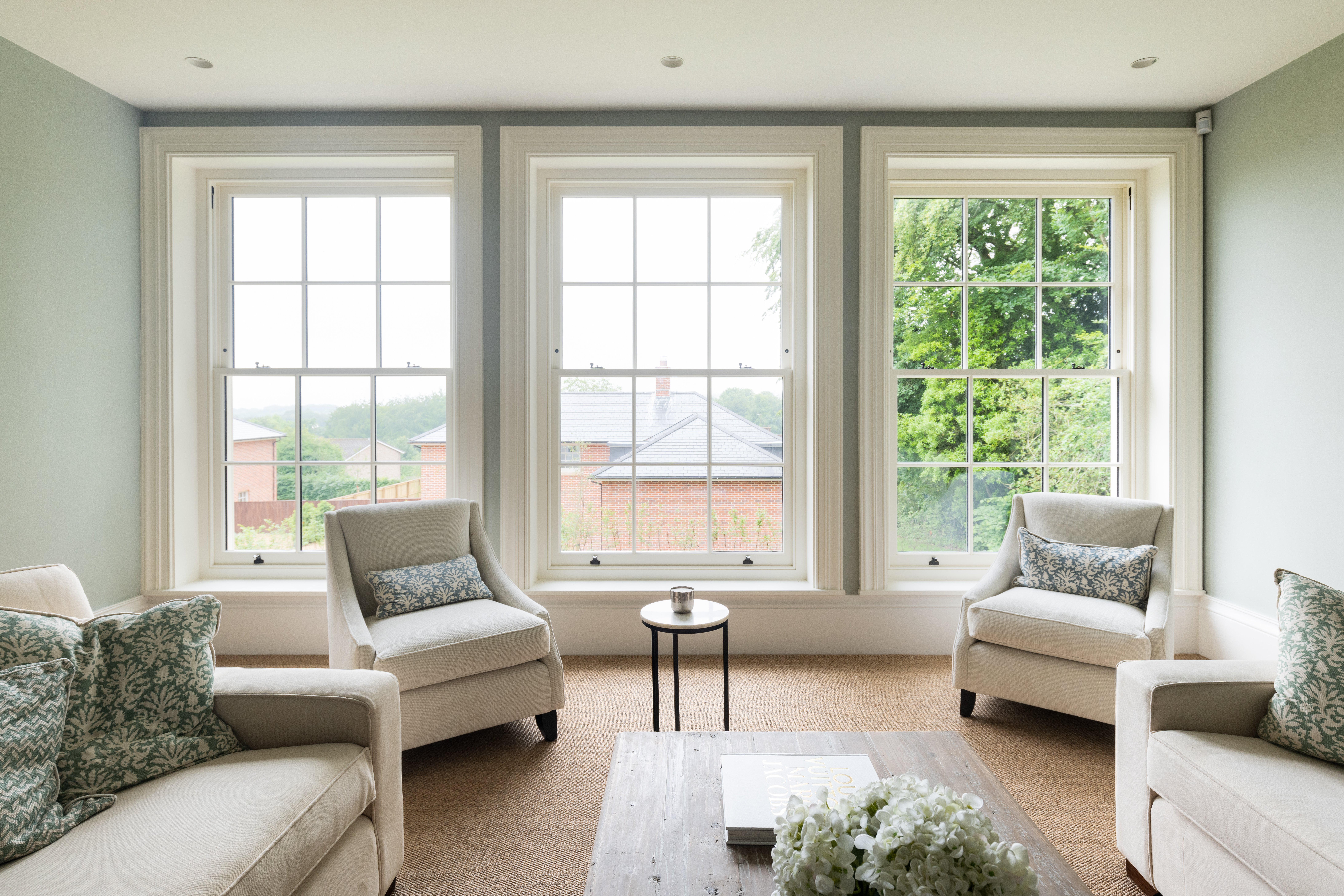 Bespoke Timber Sash Window inside view